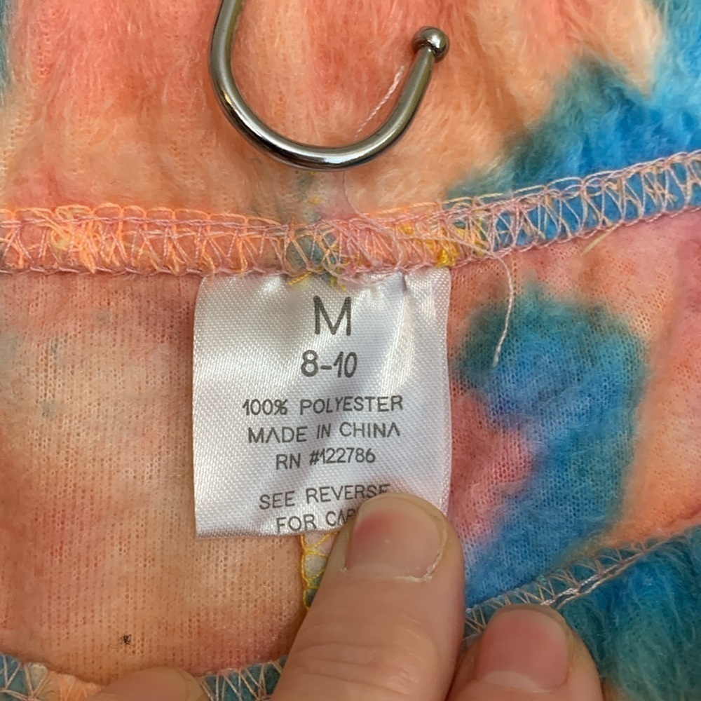 BlueStar Tie-dye Dreamsicle Comfy Drawstring Elastic Waist Loungewear Pants - Picture 9 of 13